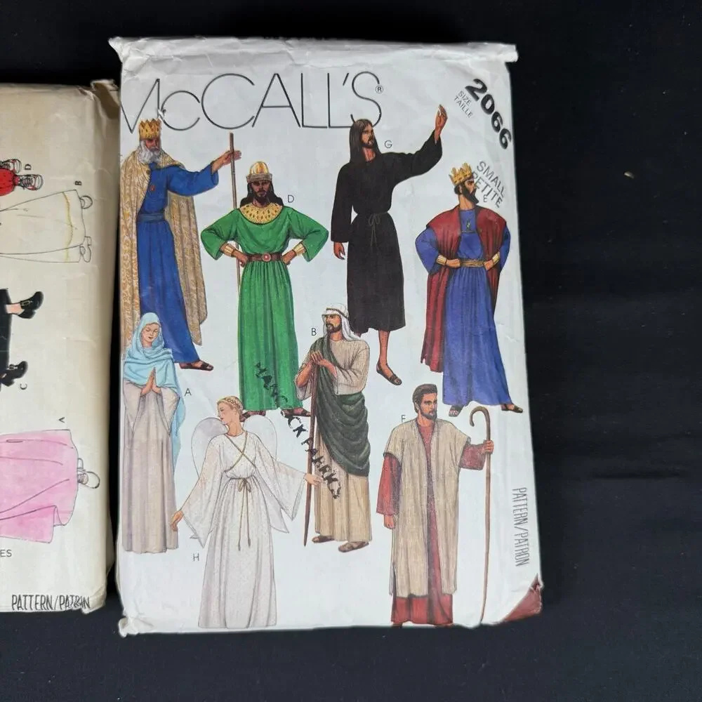 Lot of 2 McCall's Children's Costume Sewing Patterns 1970s Vintage